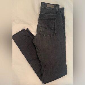 AG Adriano Goldschmied Women's Farrah Skinny Jeans - Dark Gray / Faded Black